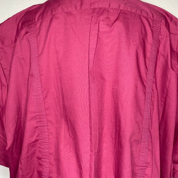 Maximos by R & B Cotton Vintage Guayabera Button Up Shirt Top Size 4X NWT - Picture 4 of 10